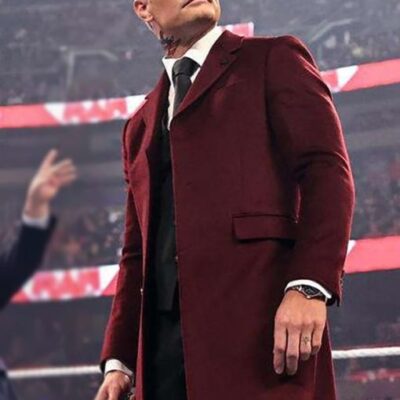 Cody Rhodes Maroon Coat
