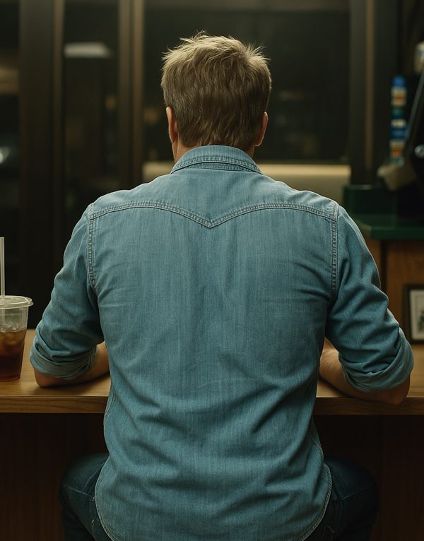 F1 The Movie Brad Pitt Western Denim Shirt - Image 4