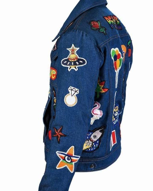 Taron Egerton Rocketman Blue Denim Jacket - Image 3