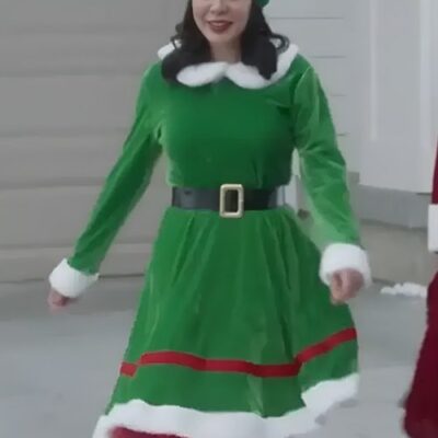 Christmas On Duty 2025 Janel Parrish Green Elf Costume