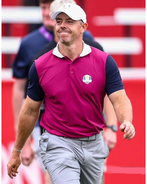 Team Europe Ryder Cup 2025 Rory McIlroy Purple Shirt