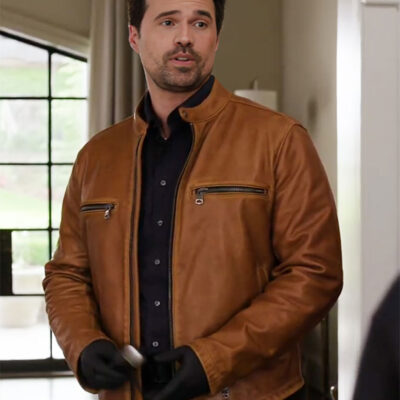Found S2 Mark Trent Brown Leather Jacket