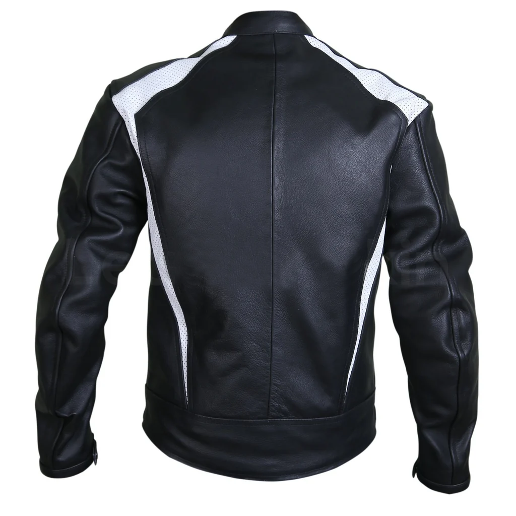 Pillion Ray Black Leather Jacket - Image 3