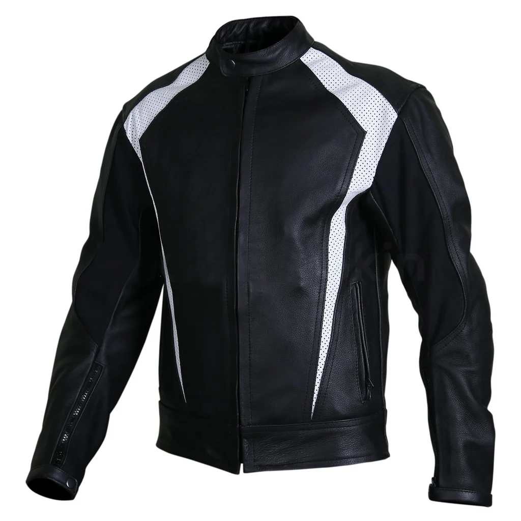 Pillion Ray Black Leather Jacket - Image 2