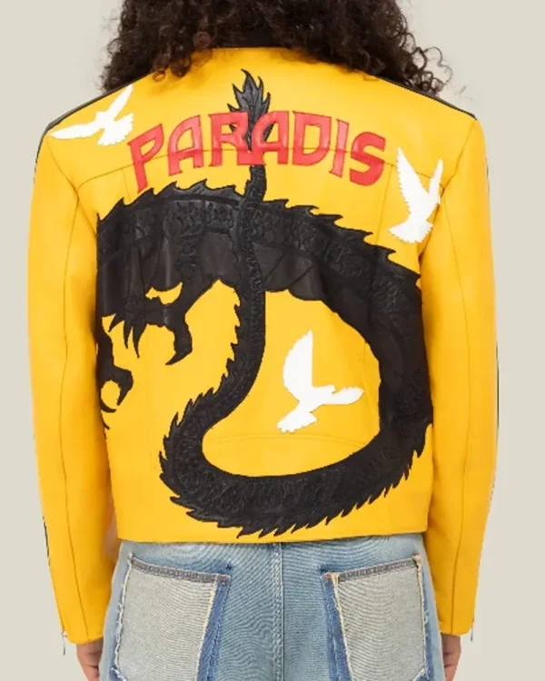 Dua Lipa Buenos Aires 2025 Dragon Leather Jacket - Image 3