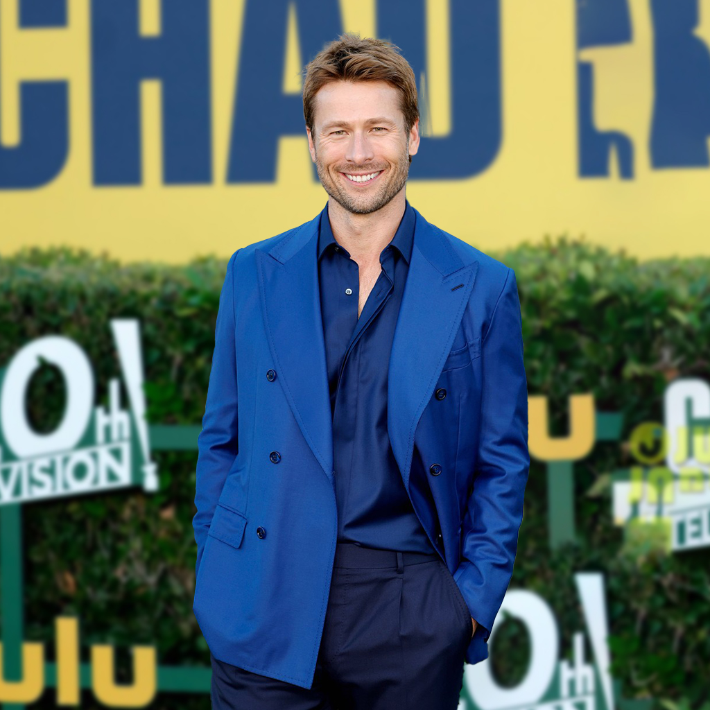 Chad Powers Premiere 2025 Glen Powell Blue Blazer - Image 2