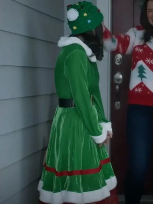 Christmas On Duty 2025 Janel Parrish Green Elf Costume - Image 2