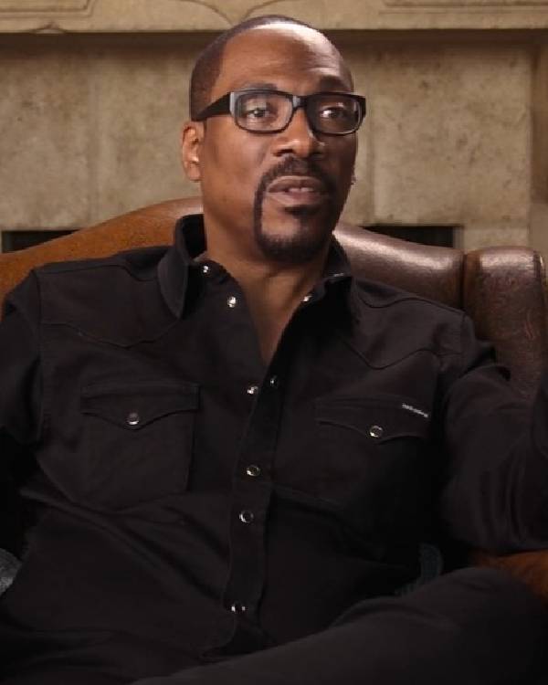 Being Eddie 2025 Eddie Murphy Black Shirt
