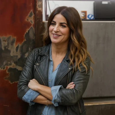 Sin City Rehab Press Event Alison Victoria Leather Jacket