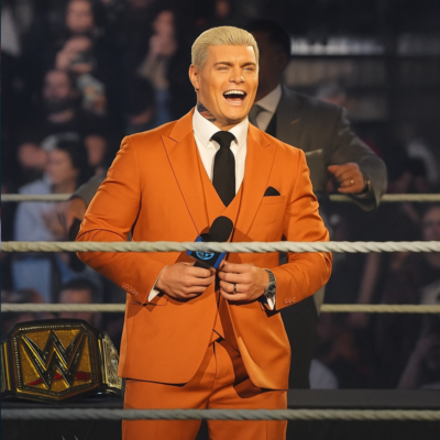 Cody Rhodes SmackDown 2025 Orange Blazer
