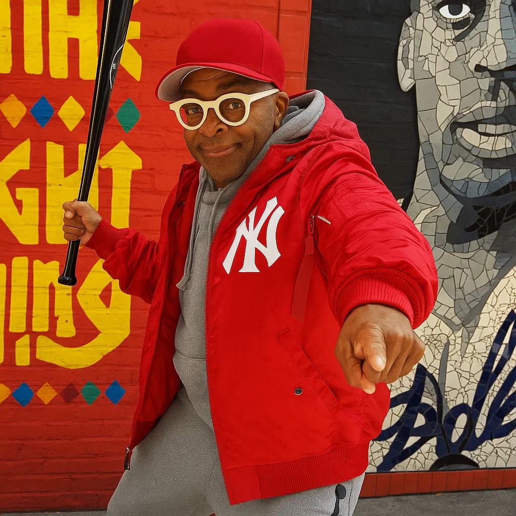 NY Yankees Spike Lee Red L-2B Jacket - Image 4