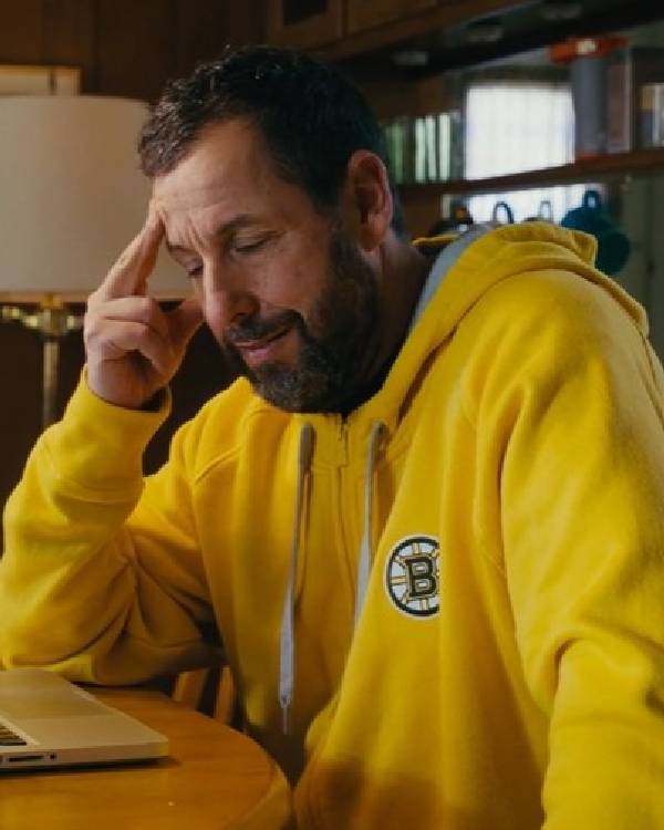 Happy Gilmore 2 Adam Sandler Boston Yellow Hoodie - Image 2